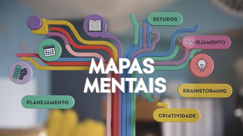 mapas mentais, como criar mapas mentais e organizar ideias